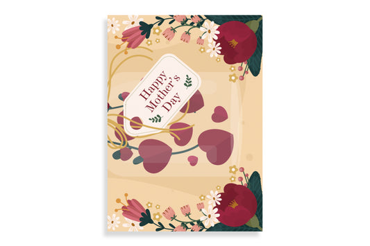 Mother’s Day Red Floral Card