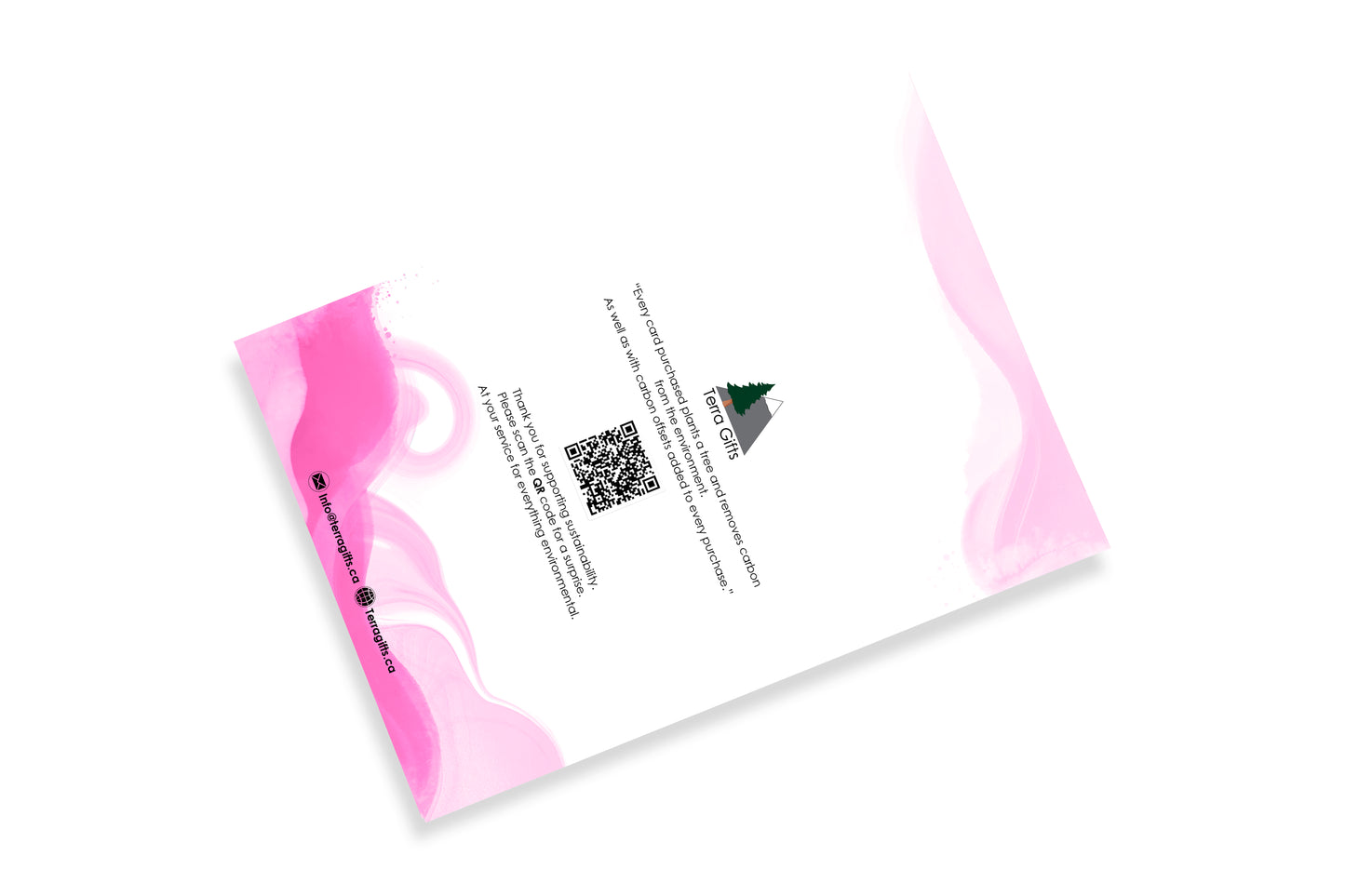 Modern Abstract Pink Birthday Card