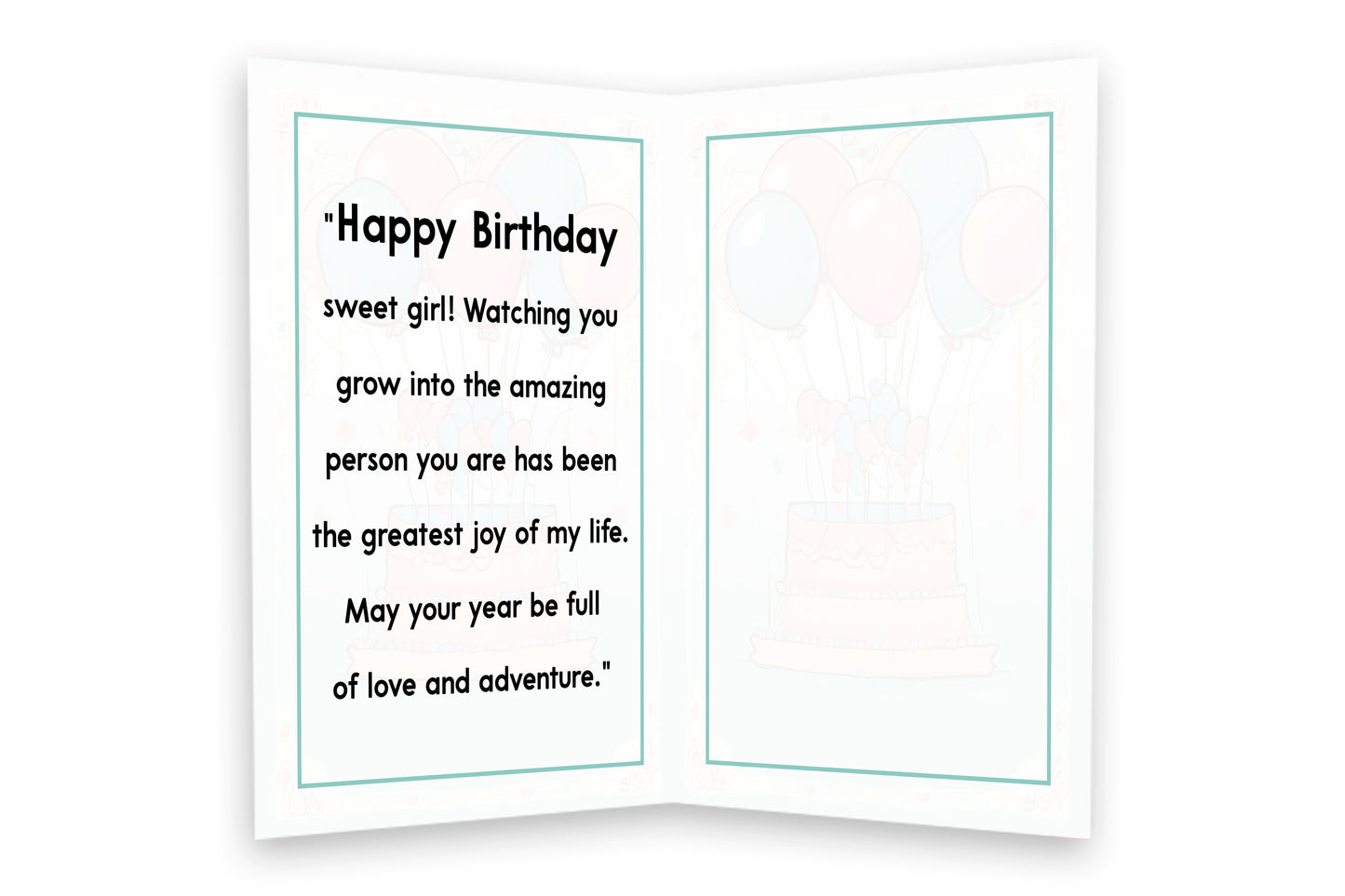 Sweet Birthday Card for a Special Girl