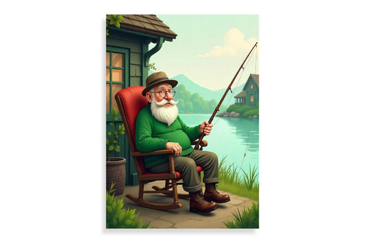 Simple Retirement Greeting Card for Father