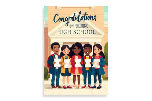 Positive Vibes Grad Card