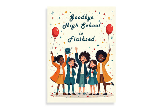Fun High School Congrats Card