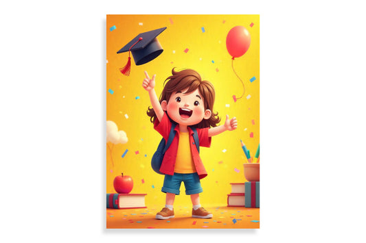 Sweet Graduation Card for Kids