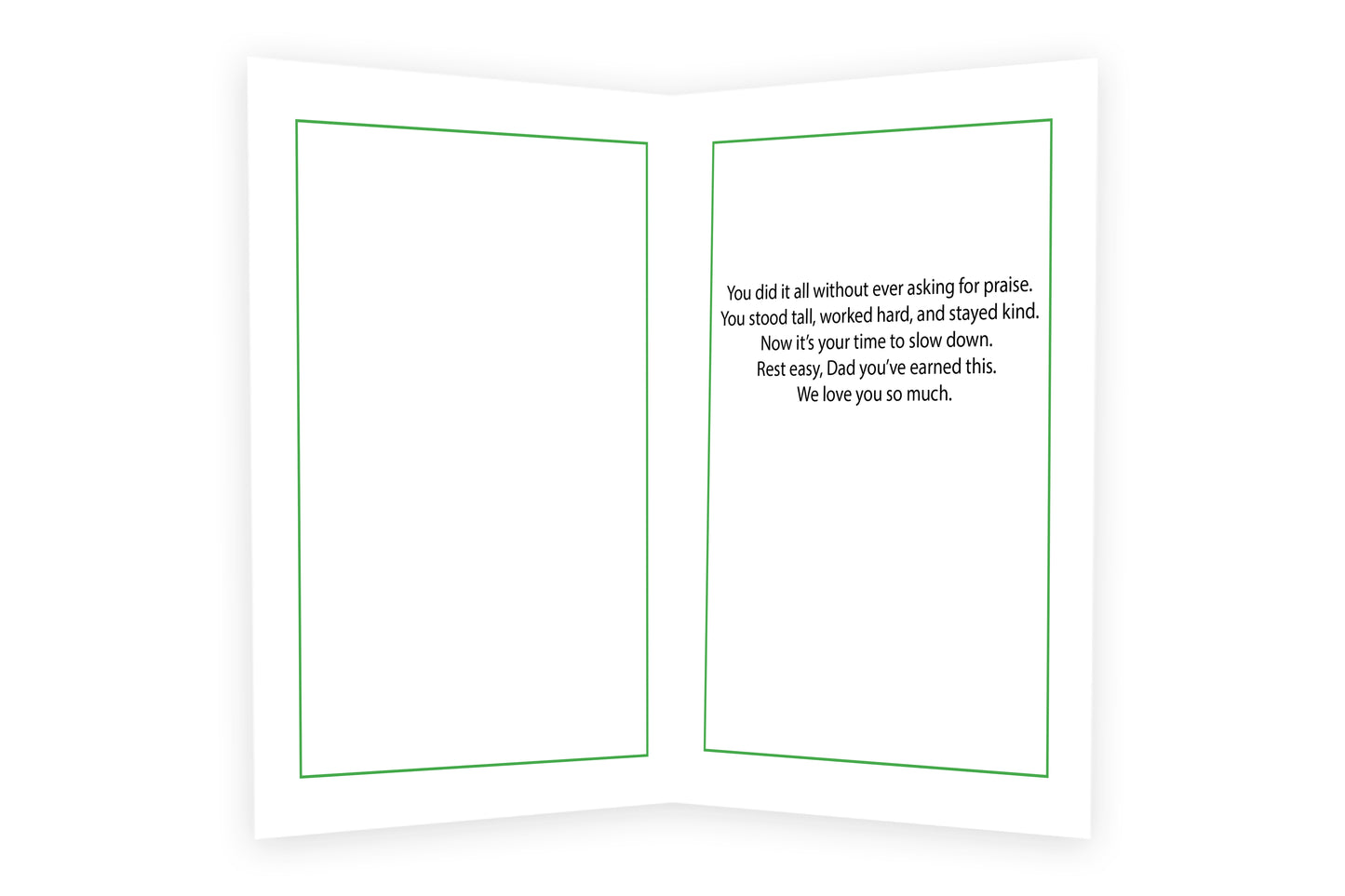 Simple Retirement Greeting Card for Father