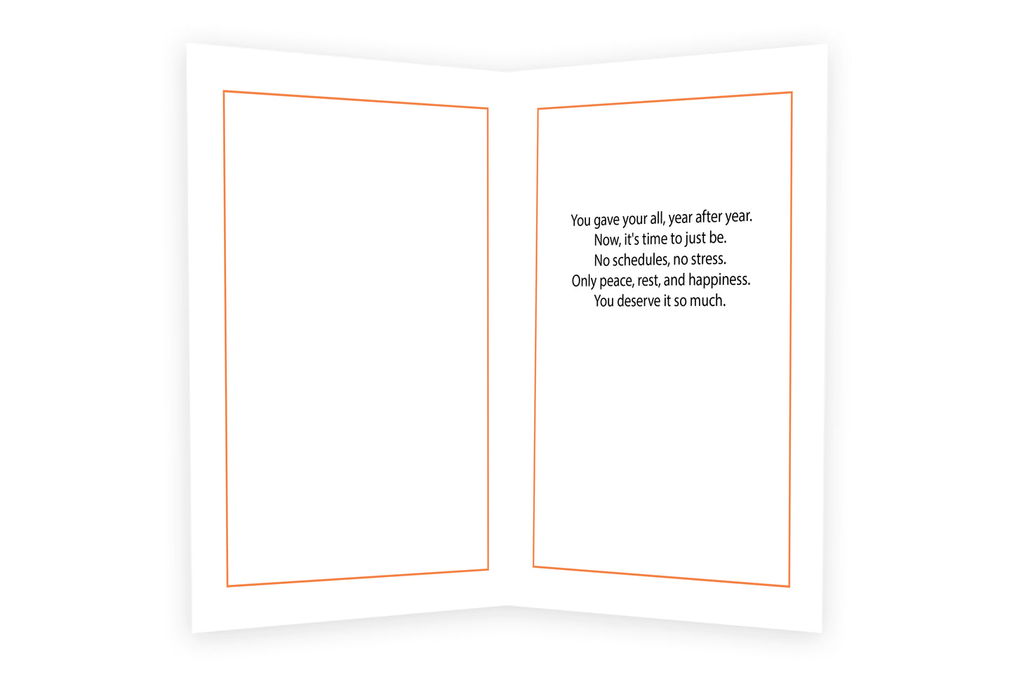 Peaceful Retirement Greeting Card