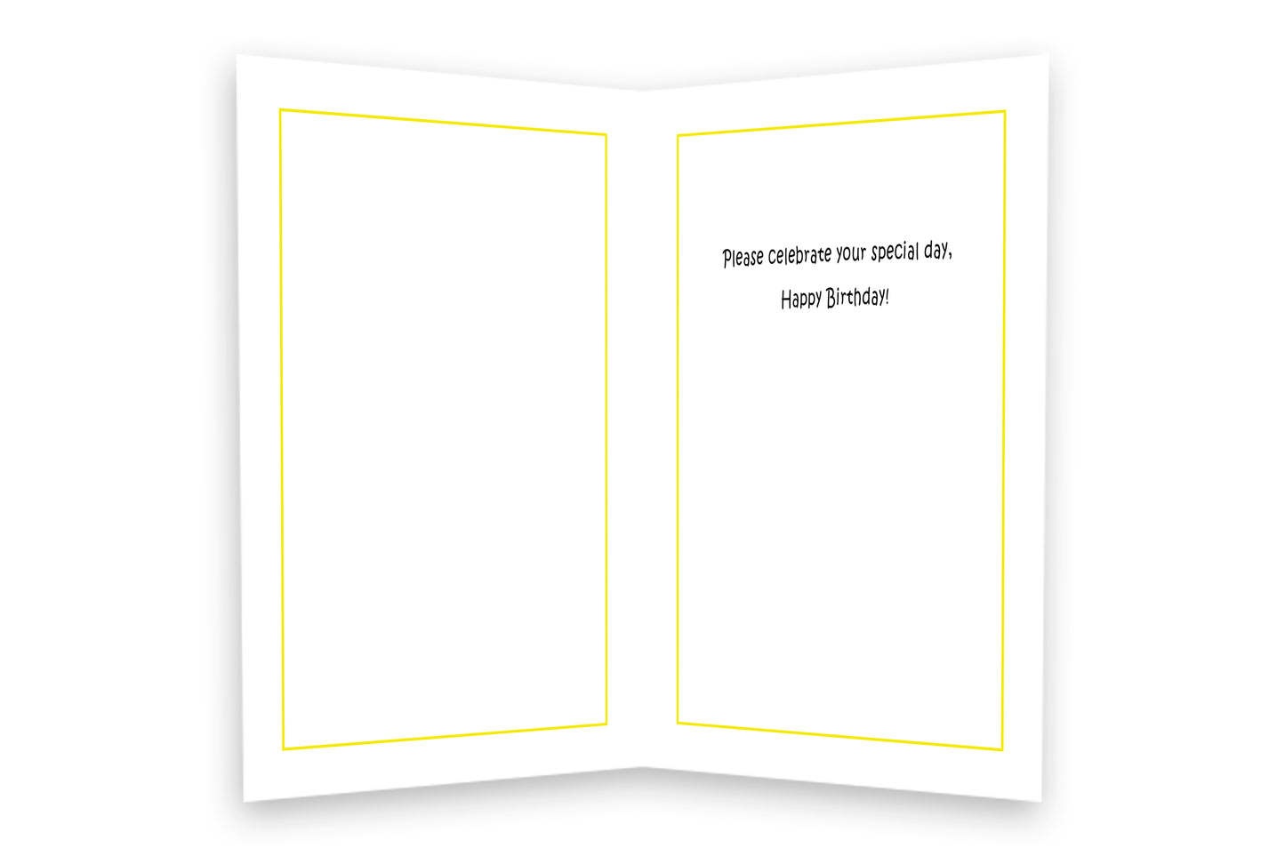 Birthday Greeting Card with Rule Design