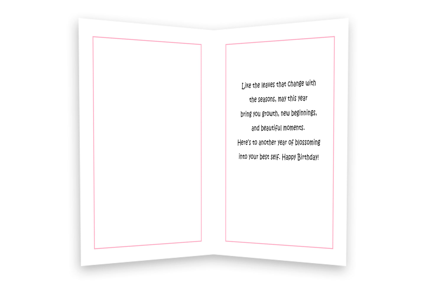 Artisan Leaf Birthday Card