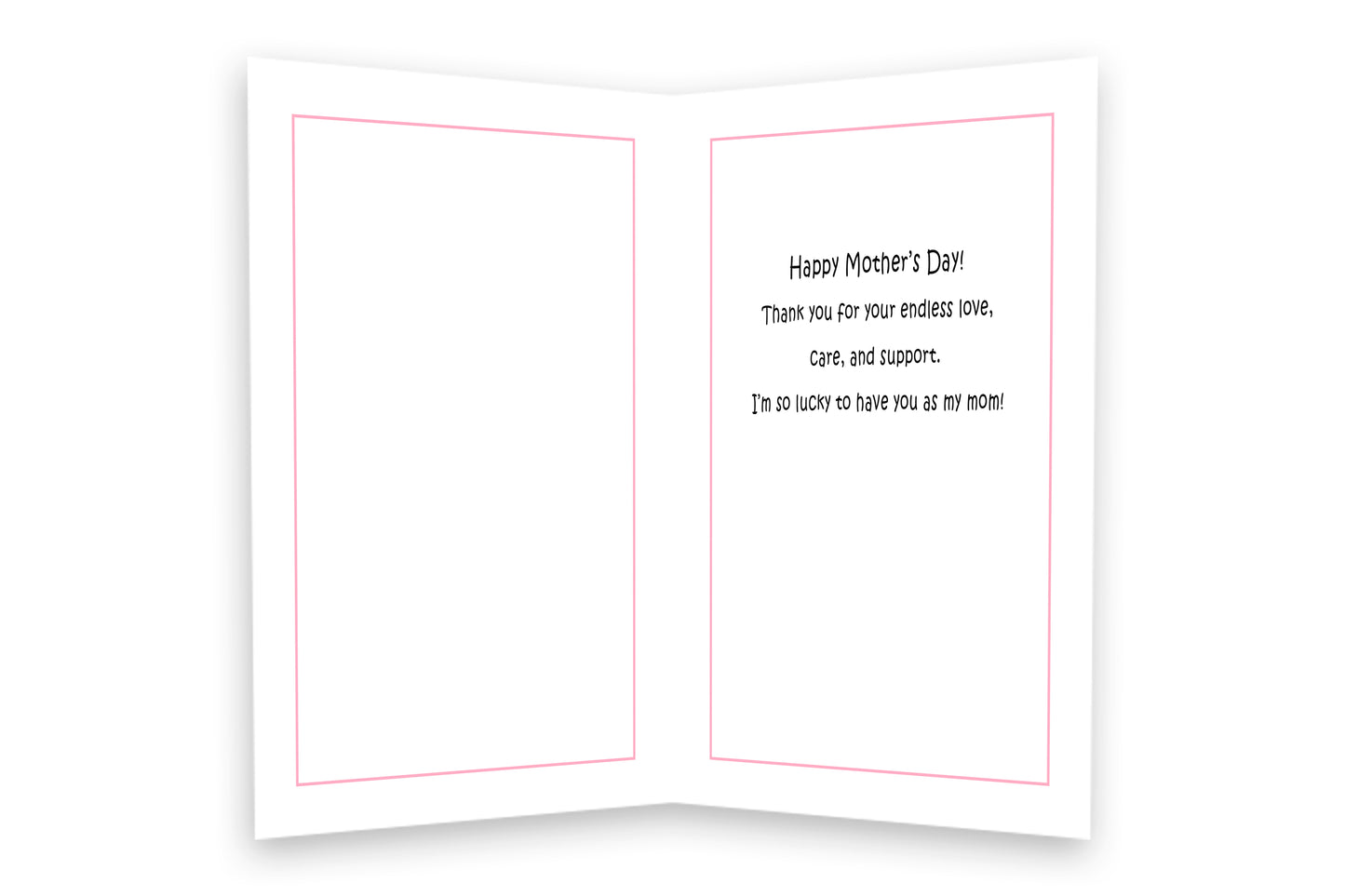 Artisan Mother’s Day Card with Leaf Design