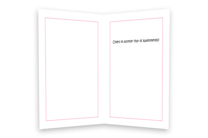 Artisan Birthday Card with Cheese Slice
