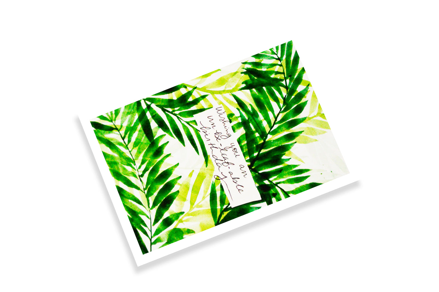 Artisan Leaf Birthday Card