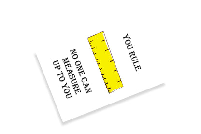 Birthday Greeting Card with Rule Design