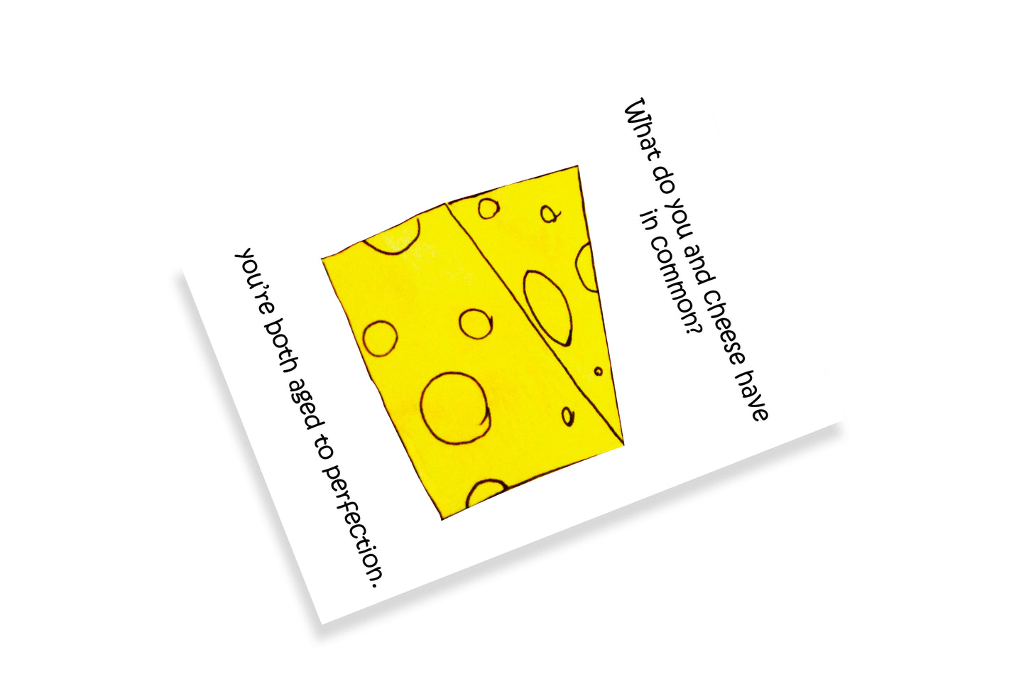 Artisan Birthday Card with Cheese Slice