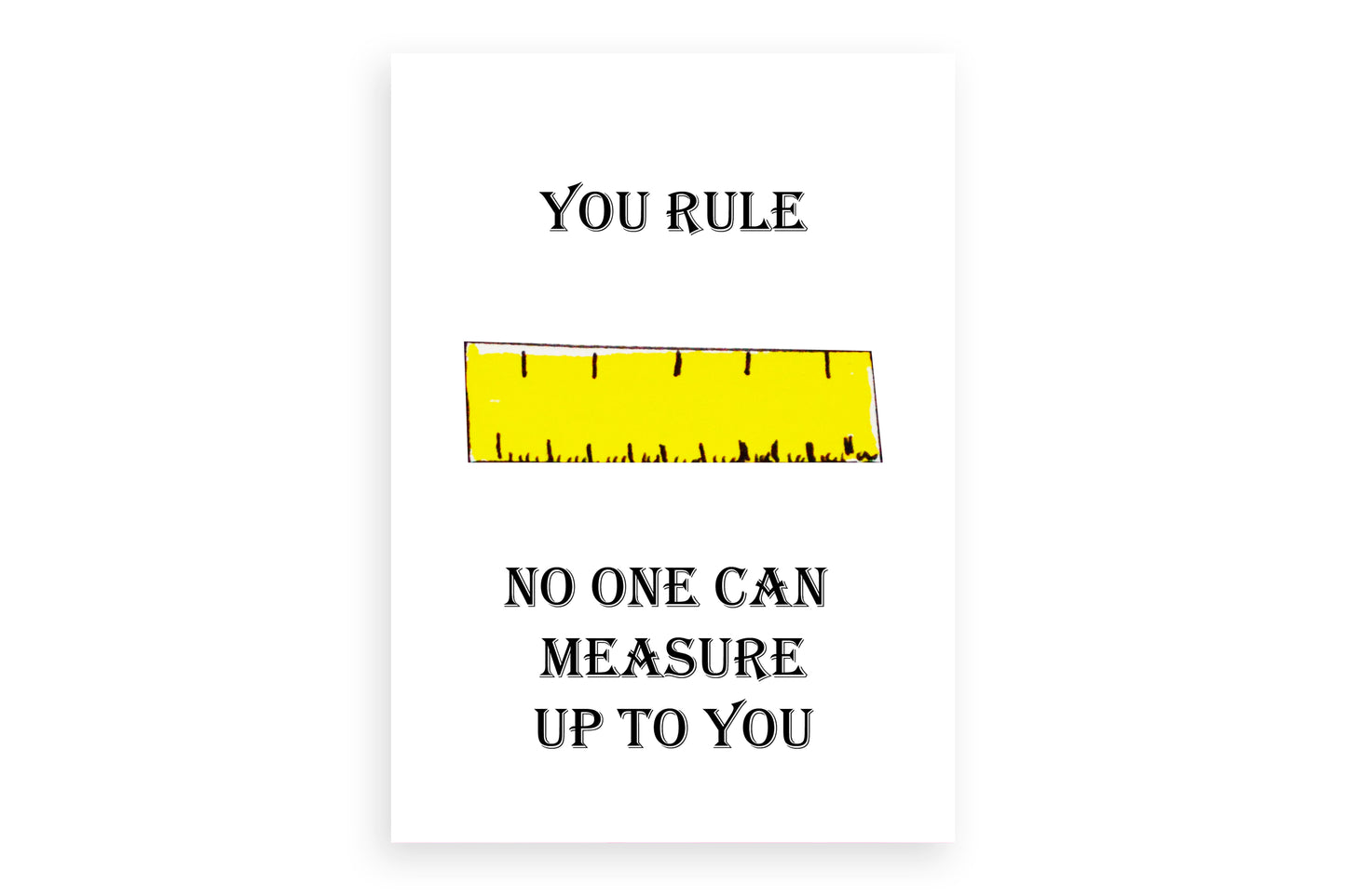 Birthday Greeting Card with Rule Design