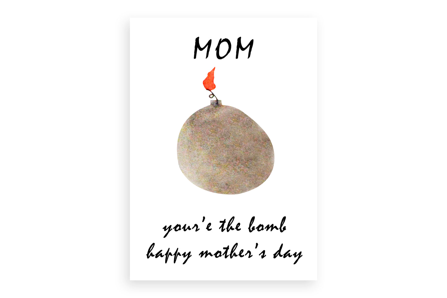 Artisan Mother’s Day Card with Bomb Design