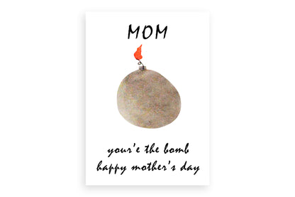 Artisan Mother’s Day Card with Bomb Design