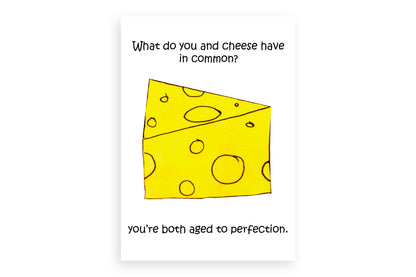 Artisan Birthday Card with Cheese Slice