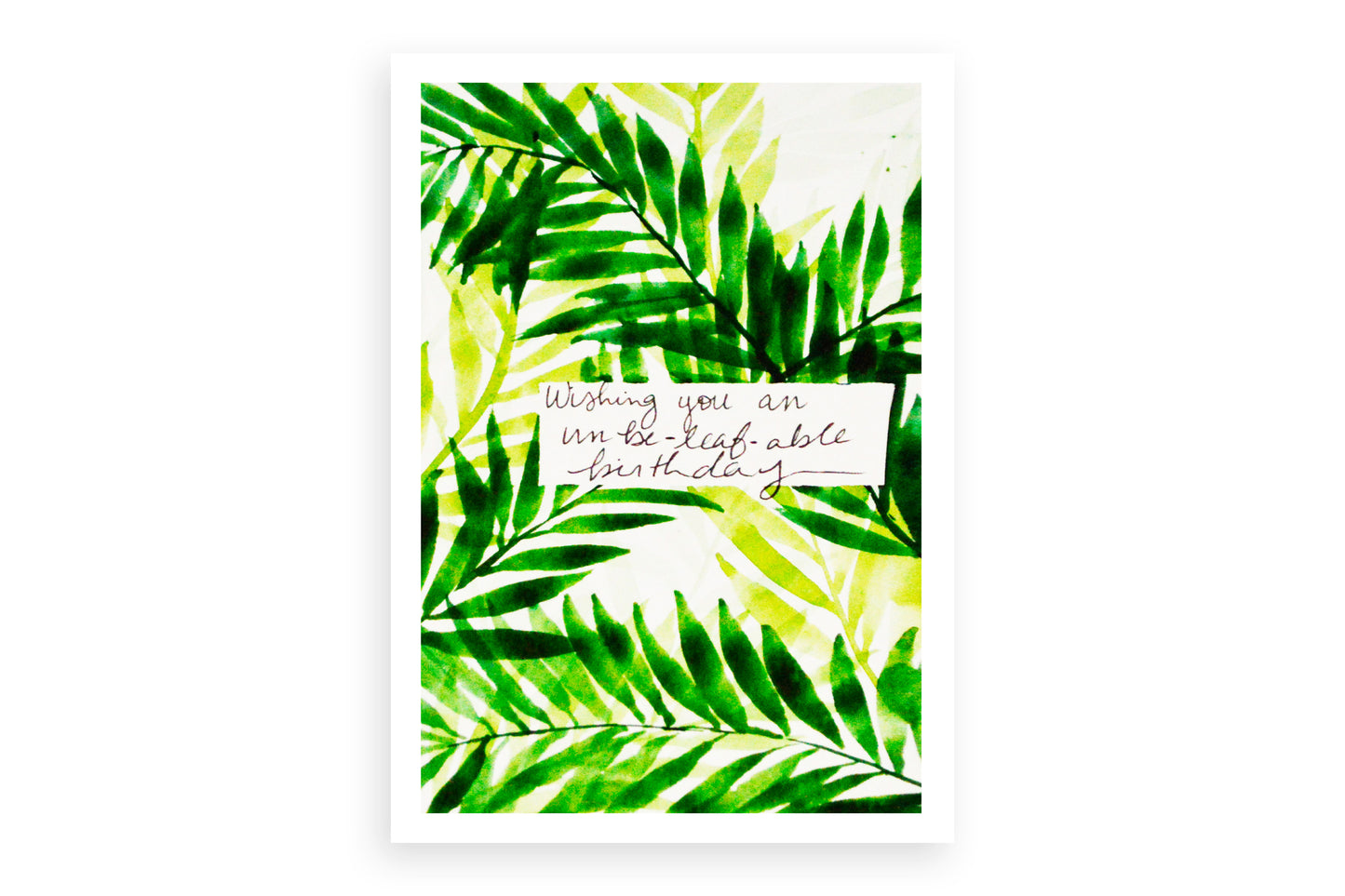 Artisan Leaf Birthday Card
