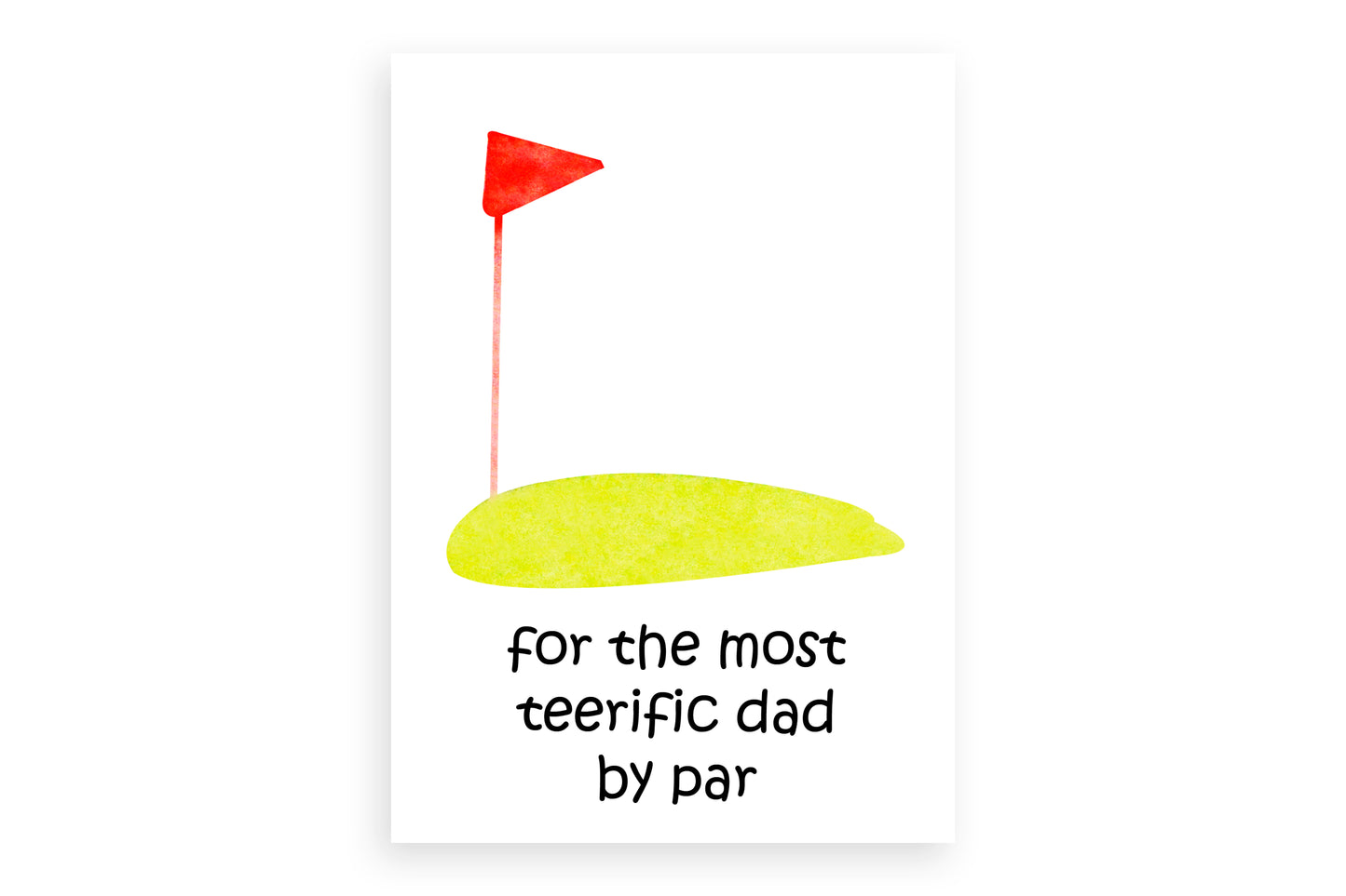 Artisan Father’s Day Card with Golf Stadium