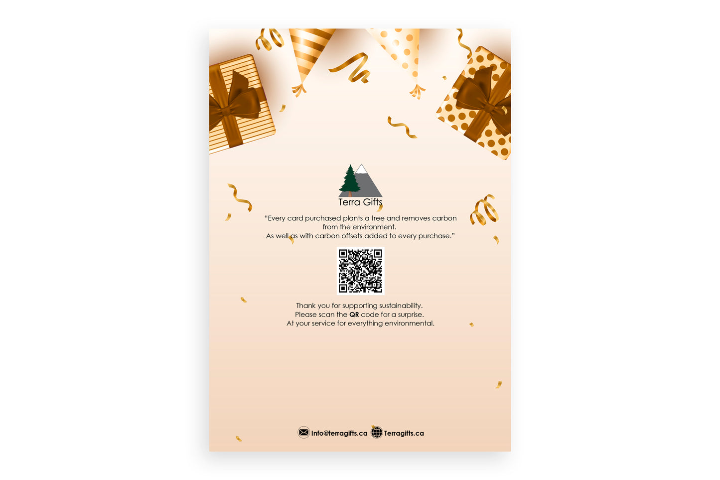 Luxury Golden Birthday Card