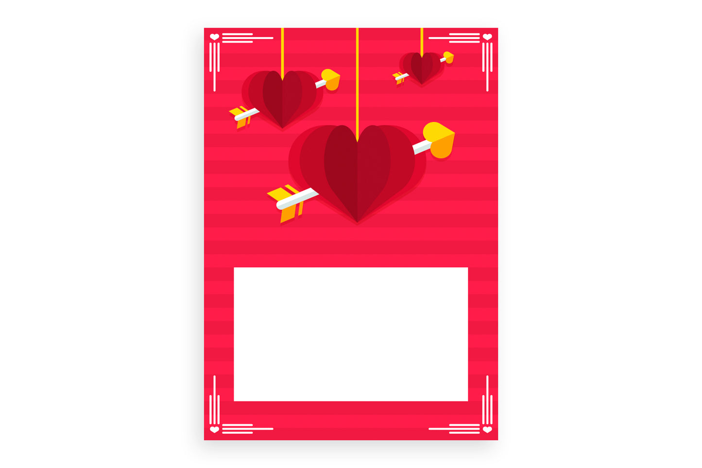 Heart Arrow Valentine's Day Card