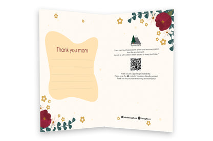 Mother’s Day Red Floral Card