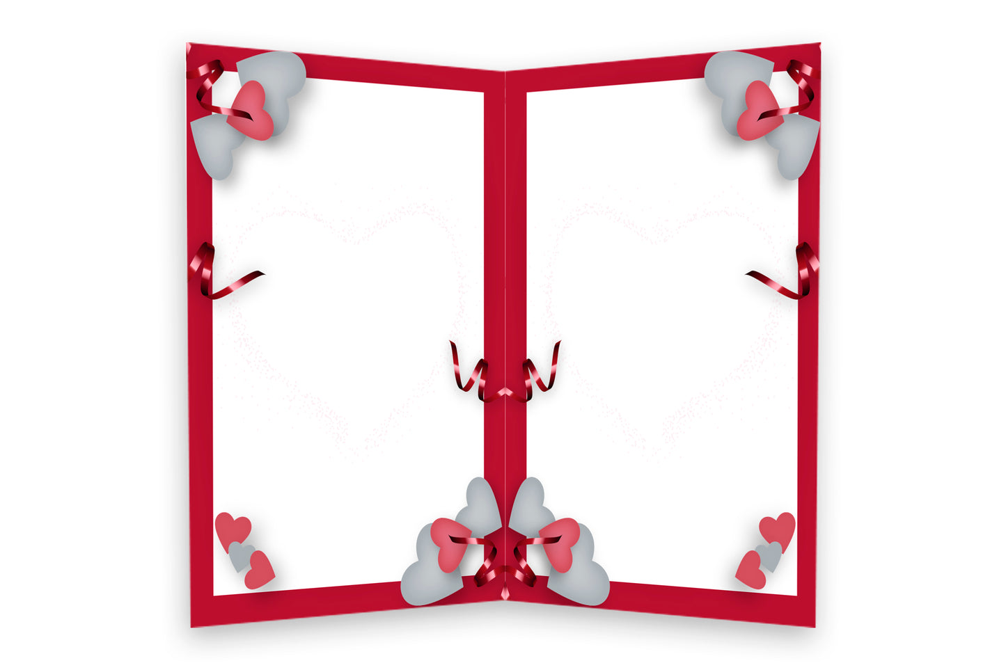 Red Ribon Valentine's Day Card