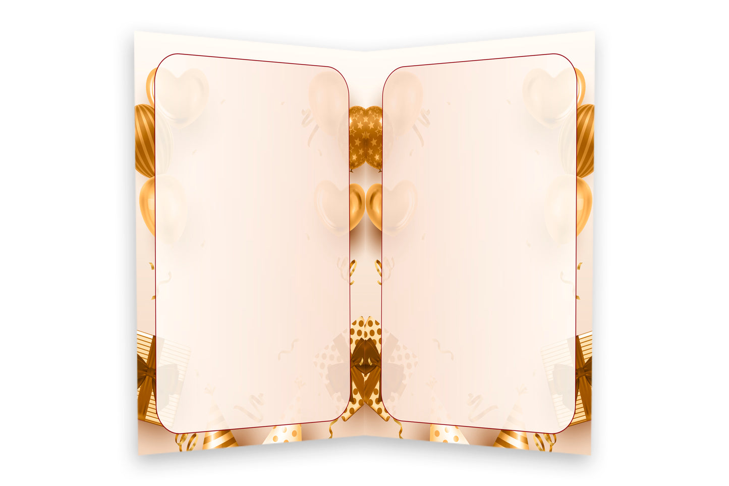 Luxury Golden Birthday Card
