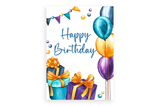 Abstract Birthday Card