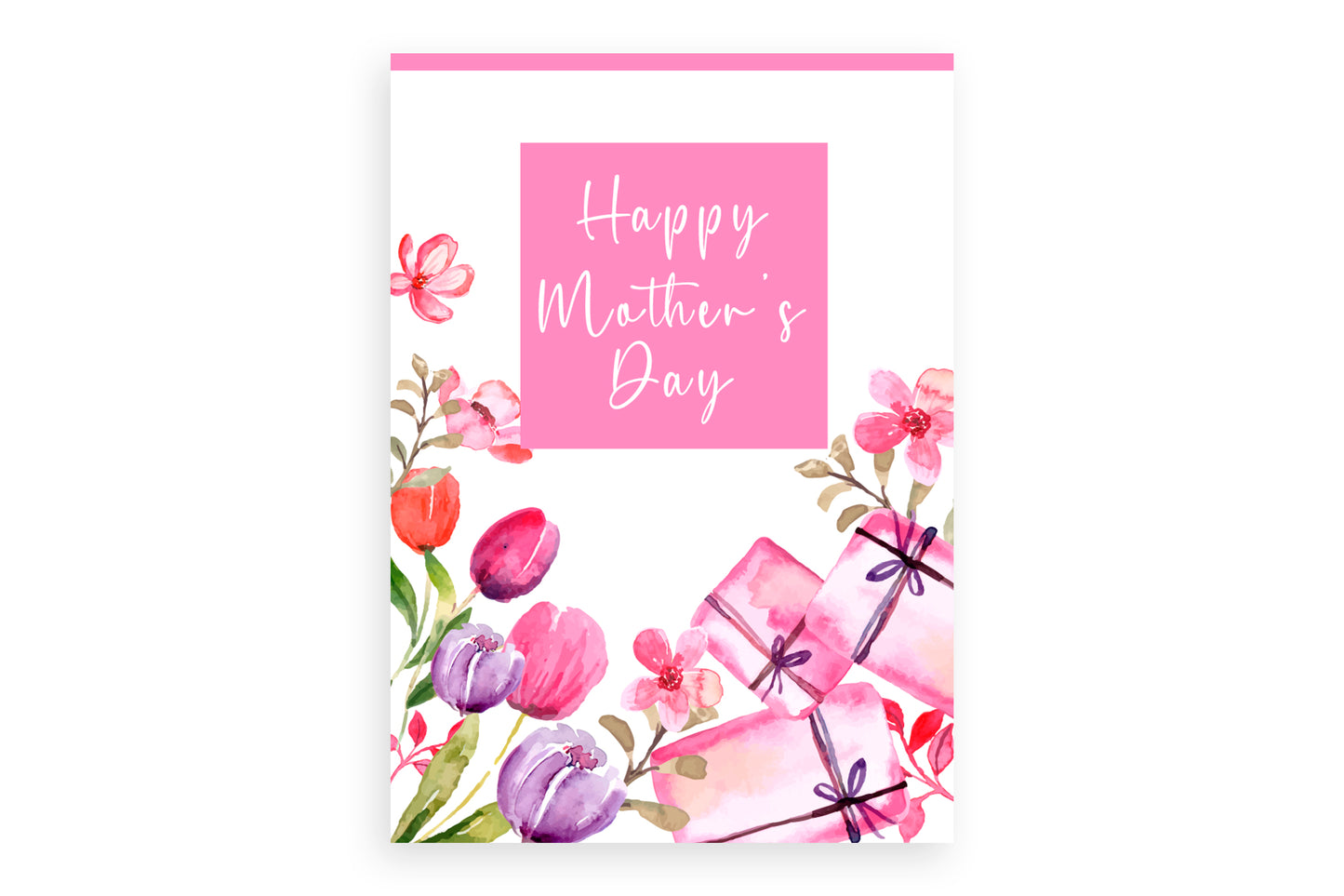 Mother Day Light Floral Card