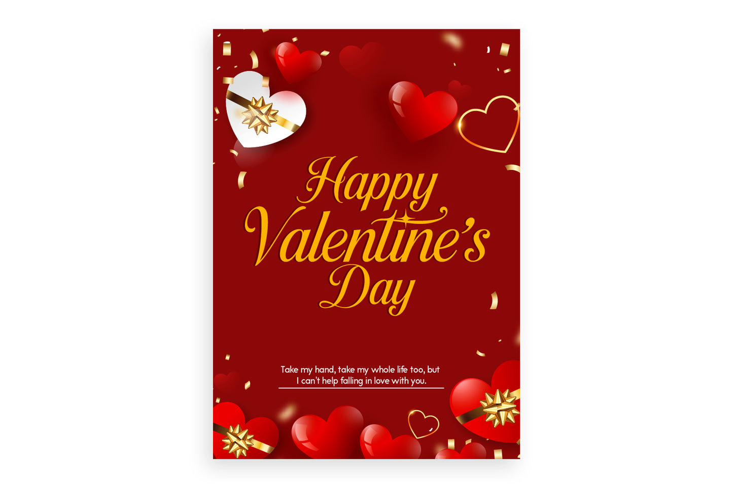 Red Valentine's Day Crad for you