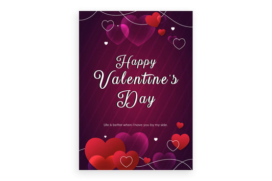 Bubble Heart Valentine's Day Card