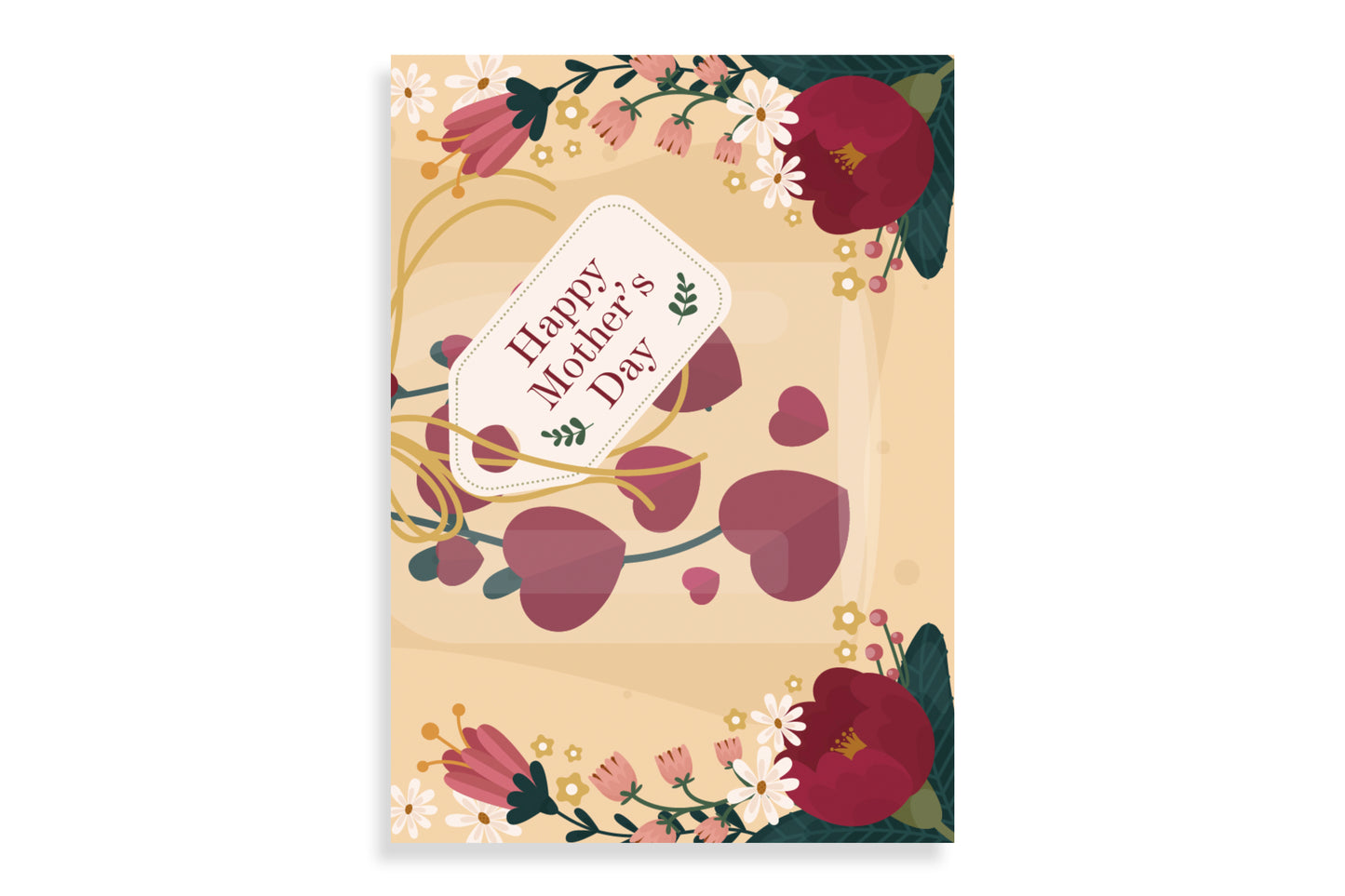 Mother’s Day Red Floral Card