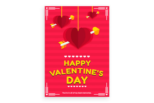 Heart Arrow Valentine's Day Card