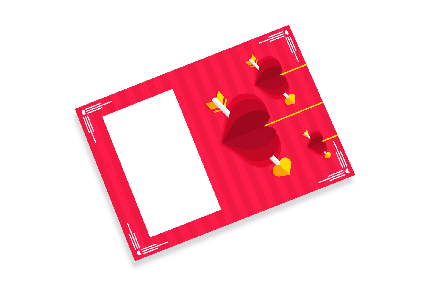Heart Arrow Valentine's Day Card
