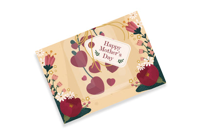 Mother’s Day Red Floral Card