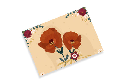 Mother’s Day Red Floral Card