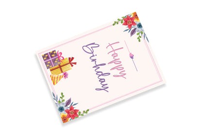 Floral Elegance Birthday Card