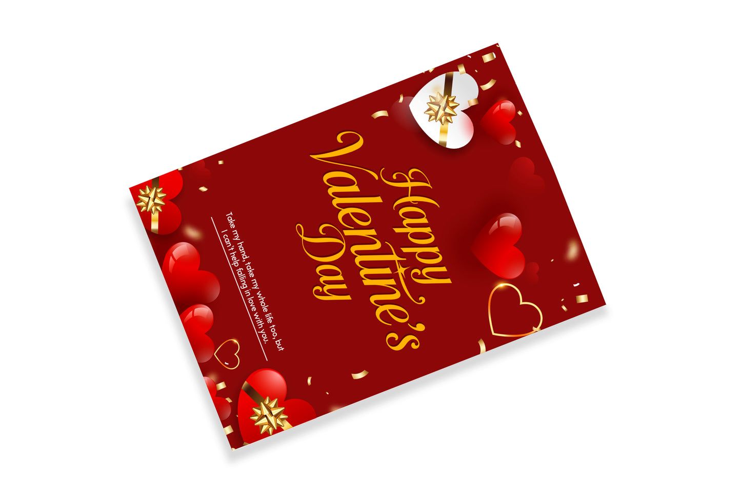 Red Valentine's Day Crad for you