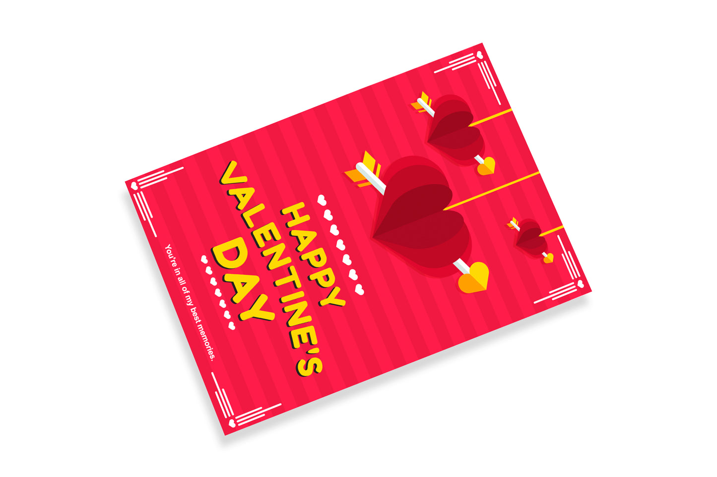 Heart Arrow Valentine's Day Card